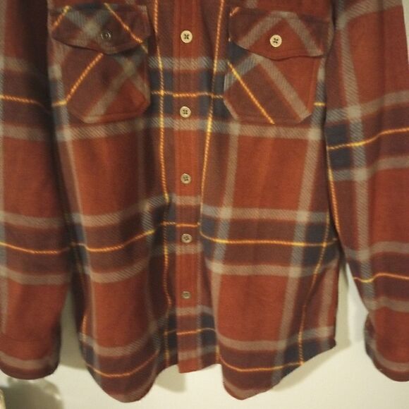 Freedom Foundry plaid fleece button down shirt shacket - Picture 5 of 12